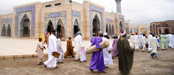 Masjid Outside view with people